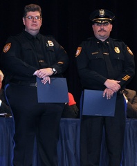 Ptl. B. Kupsch (l) and Chief Bardsley (r)